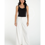 Weekender wide leg 30" inseam White plus-size - AMOUR781