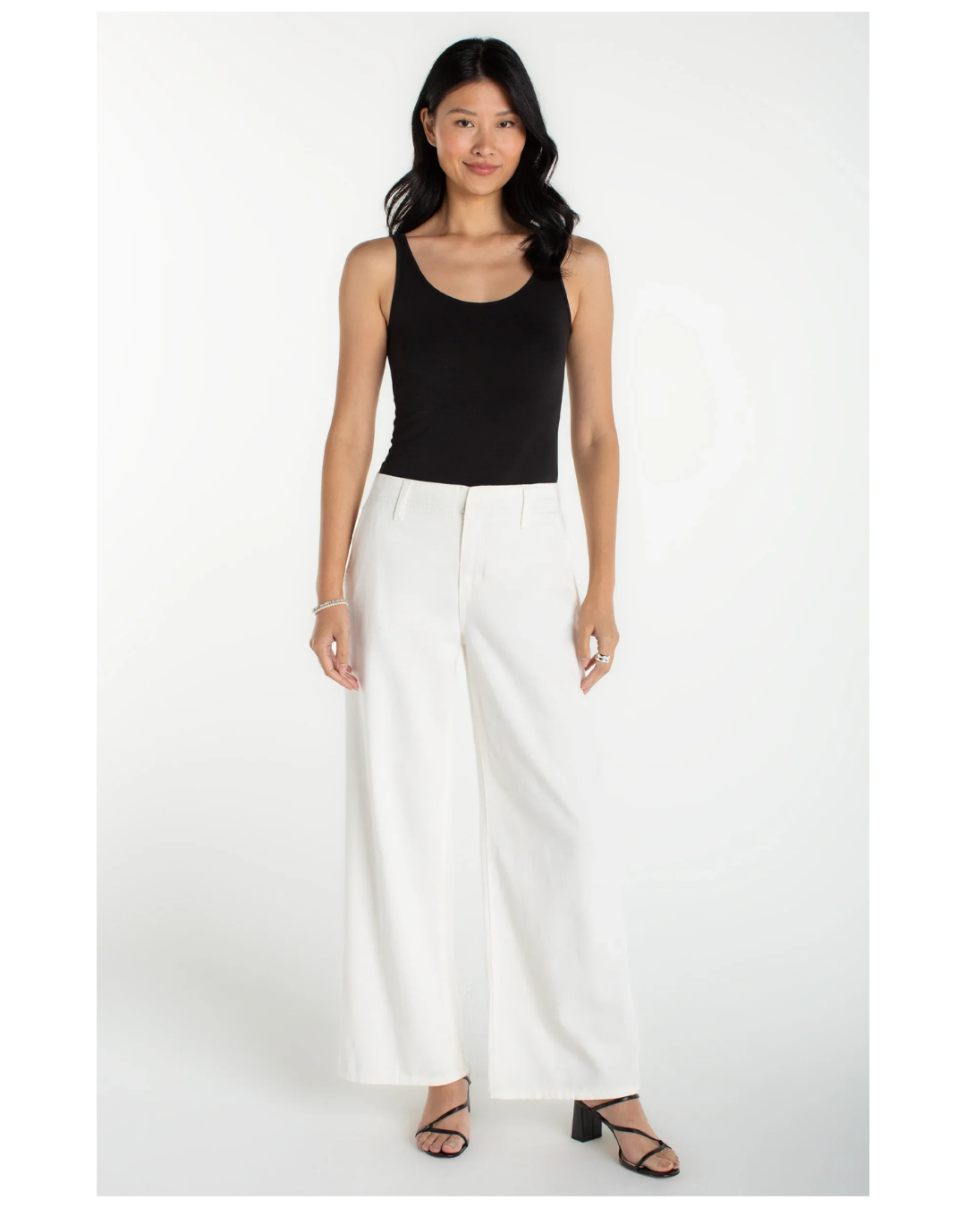 Weekender wide leg 30" inseam White plus-size - AMOUR781