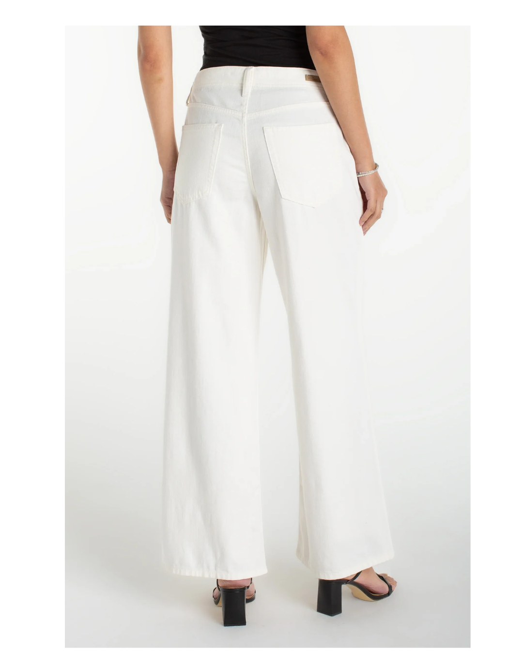 Weekender wide leg 30" inseam White plus-size - AMOUR781