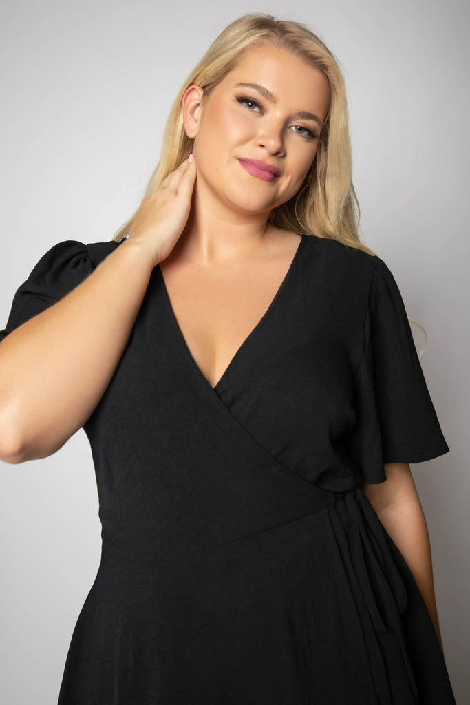 AIRFLOW WRAP DRESS Designed by GeeGee
