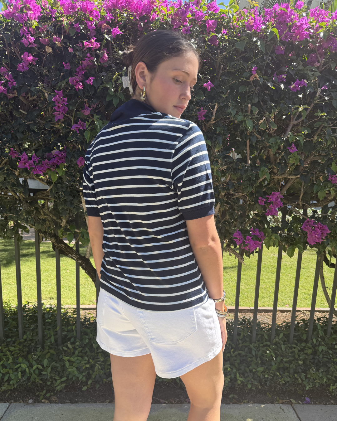 Navy Polo plus-size - AMOUR781