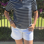Navy Polo plus-size - AMOUR781