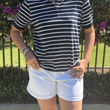 Navy Polo plus-size - AMOUR781