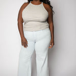 MICRO RIB CREWNECK TANK plus-size - AMOUR781