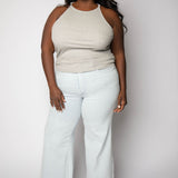 MICRO RIB CREWNECK TANK plus-size - AMOUR781