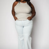 MICRO RIB CREWNECK TANK plus-size - AMOUR781