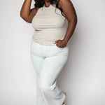 MICRO RIB CREWNECK TANK plus-size - AMOUR781