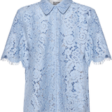 Lace shirt with floral details plus-size - AMOUR781