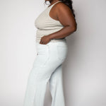 MICRO RIB CREWNECK TANK plus-size - AMOUR781