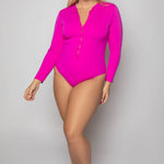 COMPRESSION LONG SLEEVE SWIMSUIT - AMOUR781