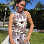 Chocolate Solei Rib Tank plus-size - AMOUR781