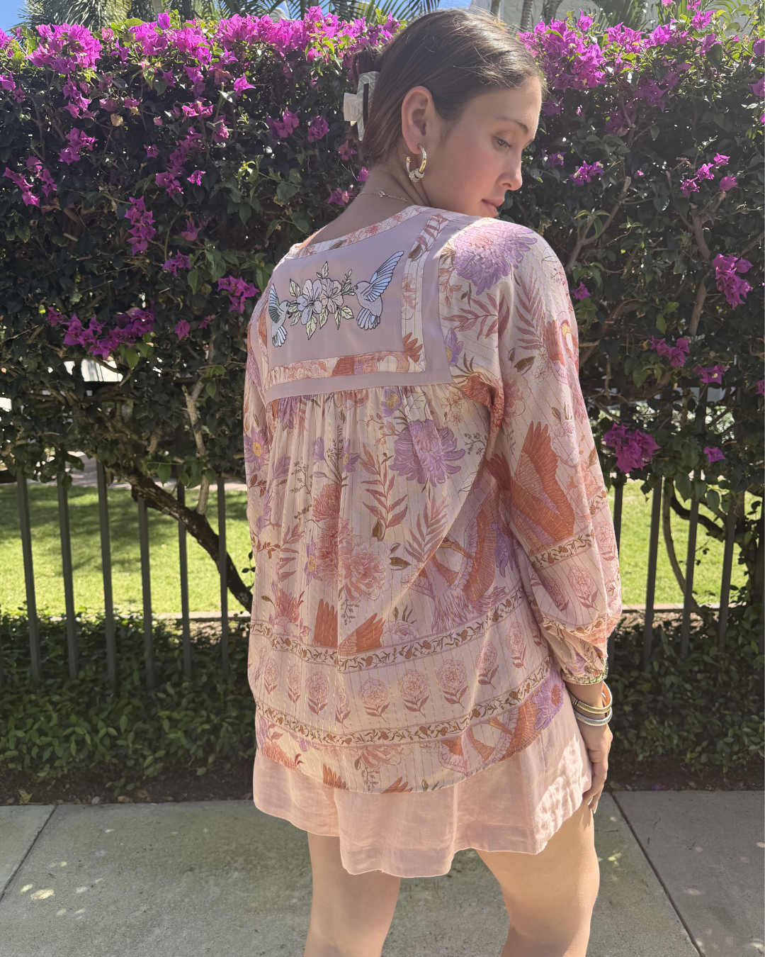 Byron Top- Heron Pink plus-size - AMOUR781