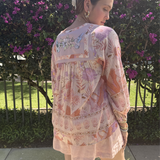 Byron Top- Heron Pink plus-size - AMOUR781