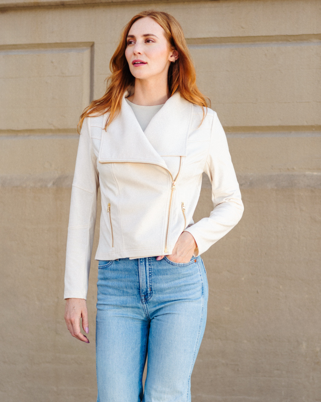 LIQUID LEATHER SIGNATURE JACKET plus-size - AMOUR781