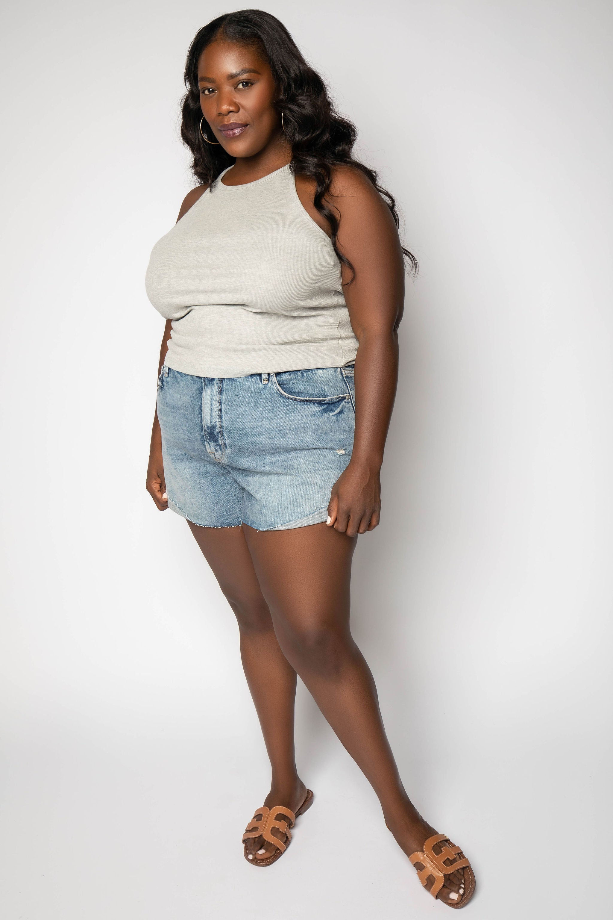 GOOD CURVE SHORT plus-size - AMOUR781