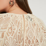 LACEY TIERED LONG SLEEVE BLOUSE plus-size - AMOUR781