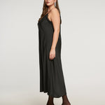 SILKY MIDI SLIP DRESS plus-size - AMOUR781