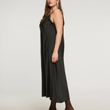 SILKY MIDI SLIP DRESS plus-size - AMOUR781