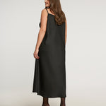 SILKY MIDI SLIP DRESS plus-size - AMOUR781