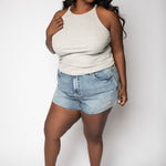 GOOD CURVE SHORT plus-size - AMOUR781