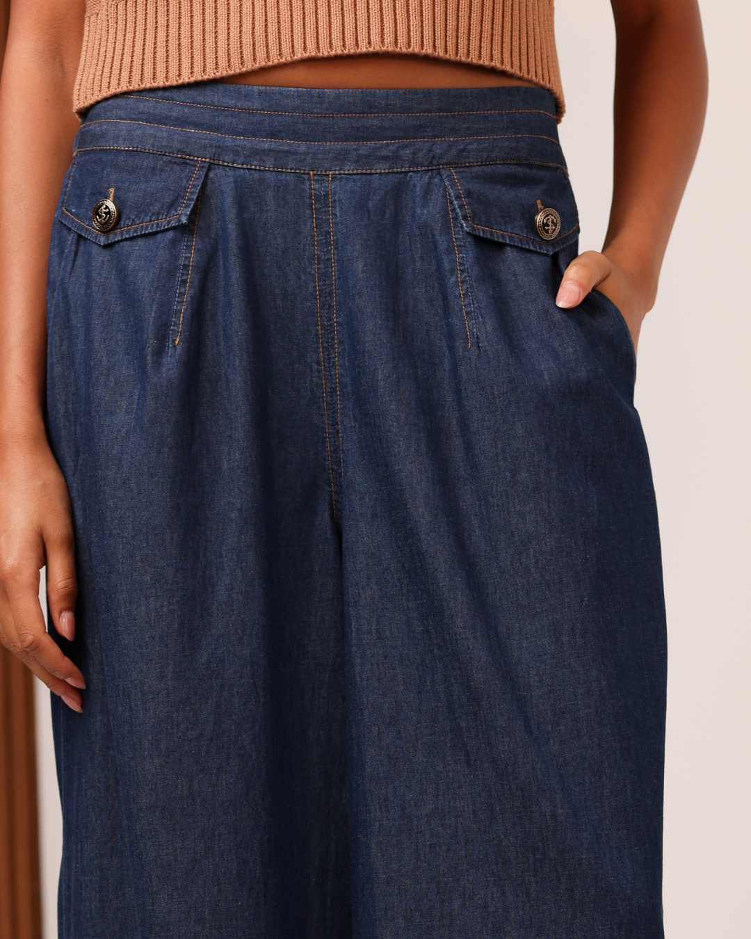 SAILOR POCKET PANT plus-size - AMOUR781