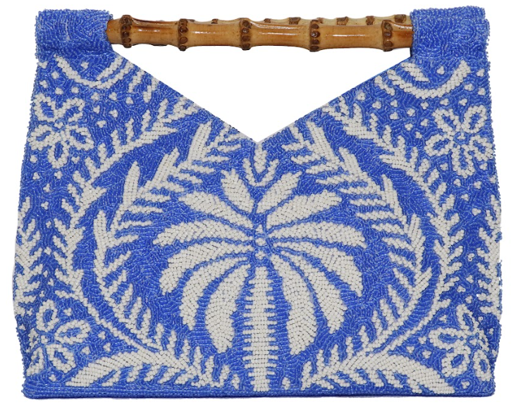 BAMBOO HANDLE BEADED BAG plus-size - AMOUR781