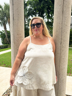 LINEN TANK plus-size - AMOUR781