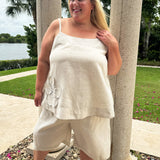 LINEN SHORTS plus-size - AMOUR781