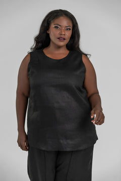 AVA LINEN TANK plus-size - AMOUR781
