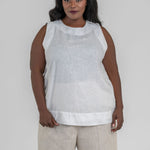 AVA LINEN TANK plus-size - AMOUR781