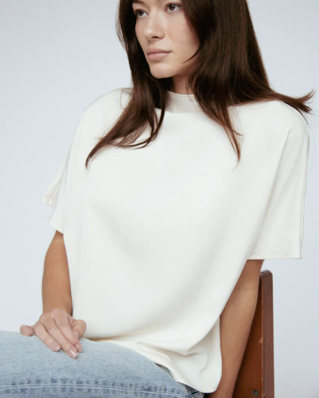 BUTTER SATIN BATWING TOP plus-size - AMOUR781