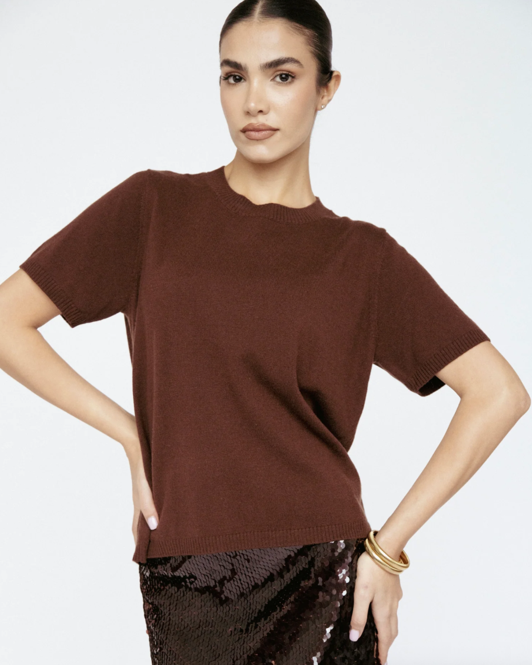CASHMERE BLEND TEE plus-size - AMOUR781