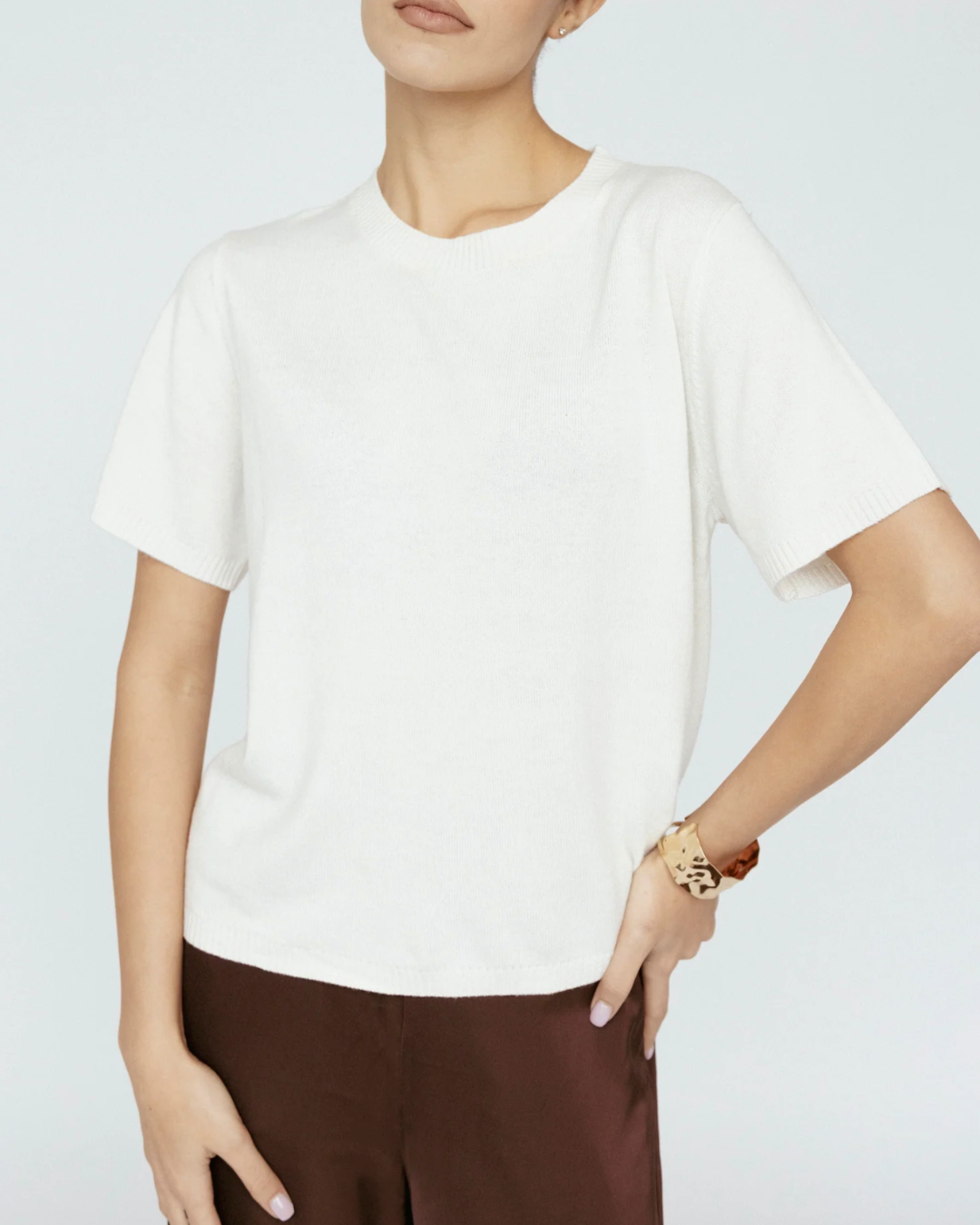 CASHMERE BLEND TEE plus-size - AMOUR781