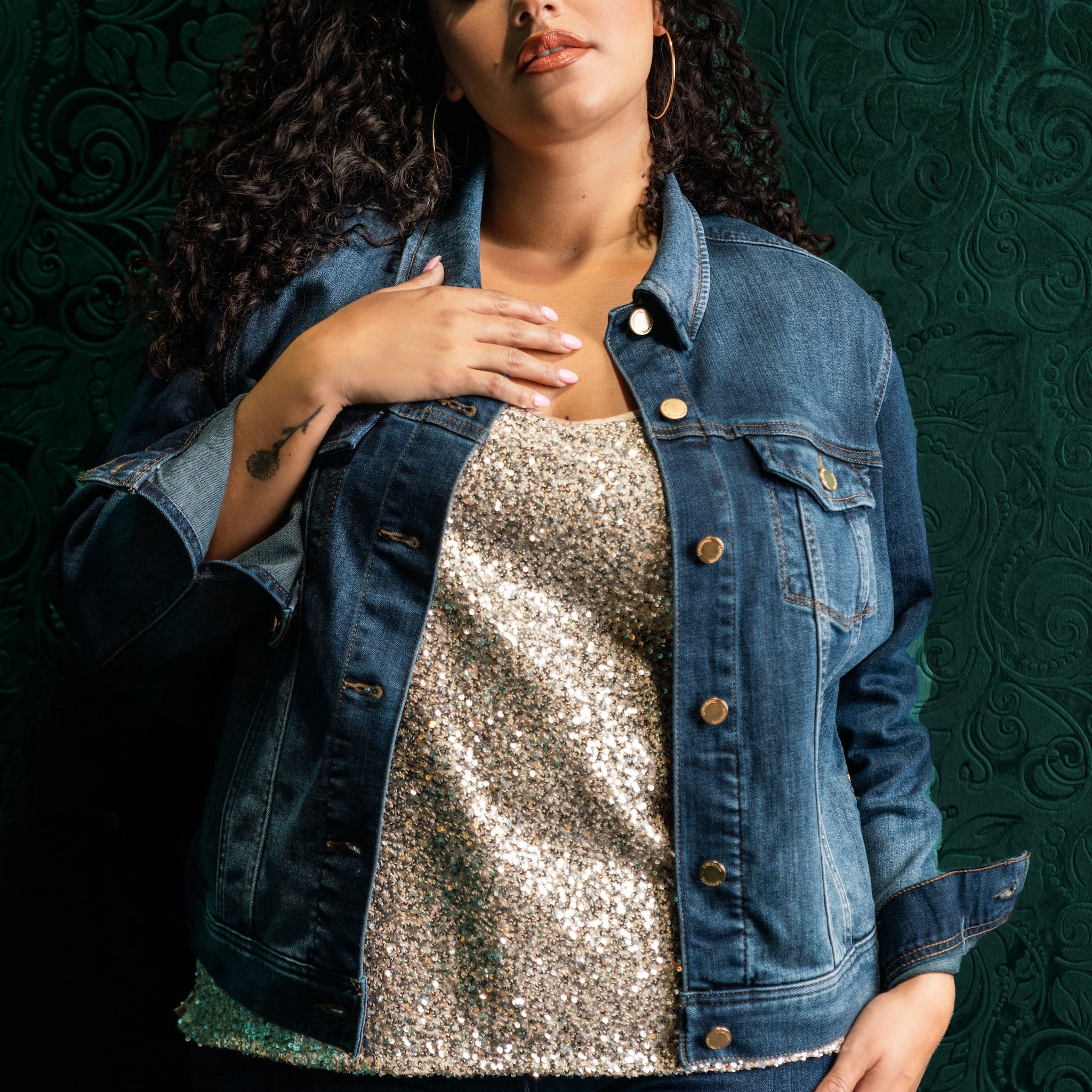 CLASSIC JEAN JACKET plus-size - AMOUR781