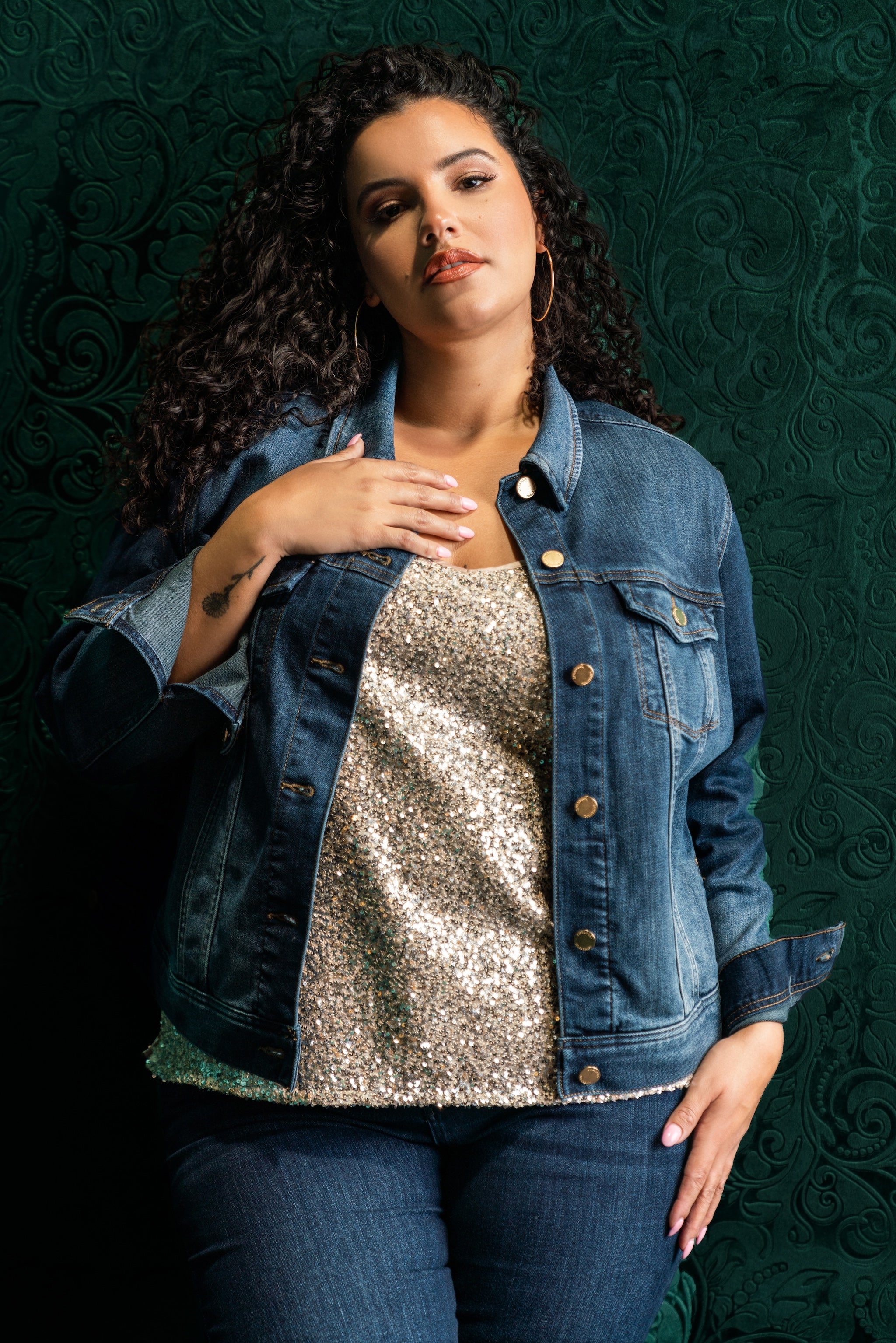 CLASSIC JEAN JACKET plus-size - AMOUR781