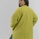 CHANGEANT WOOL MIX COAT plus-size - AMOUR781