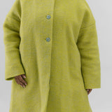 CHANGEANT WOOL MIX COAT plus-size - AMOUR781