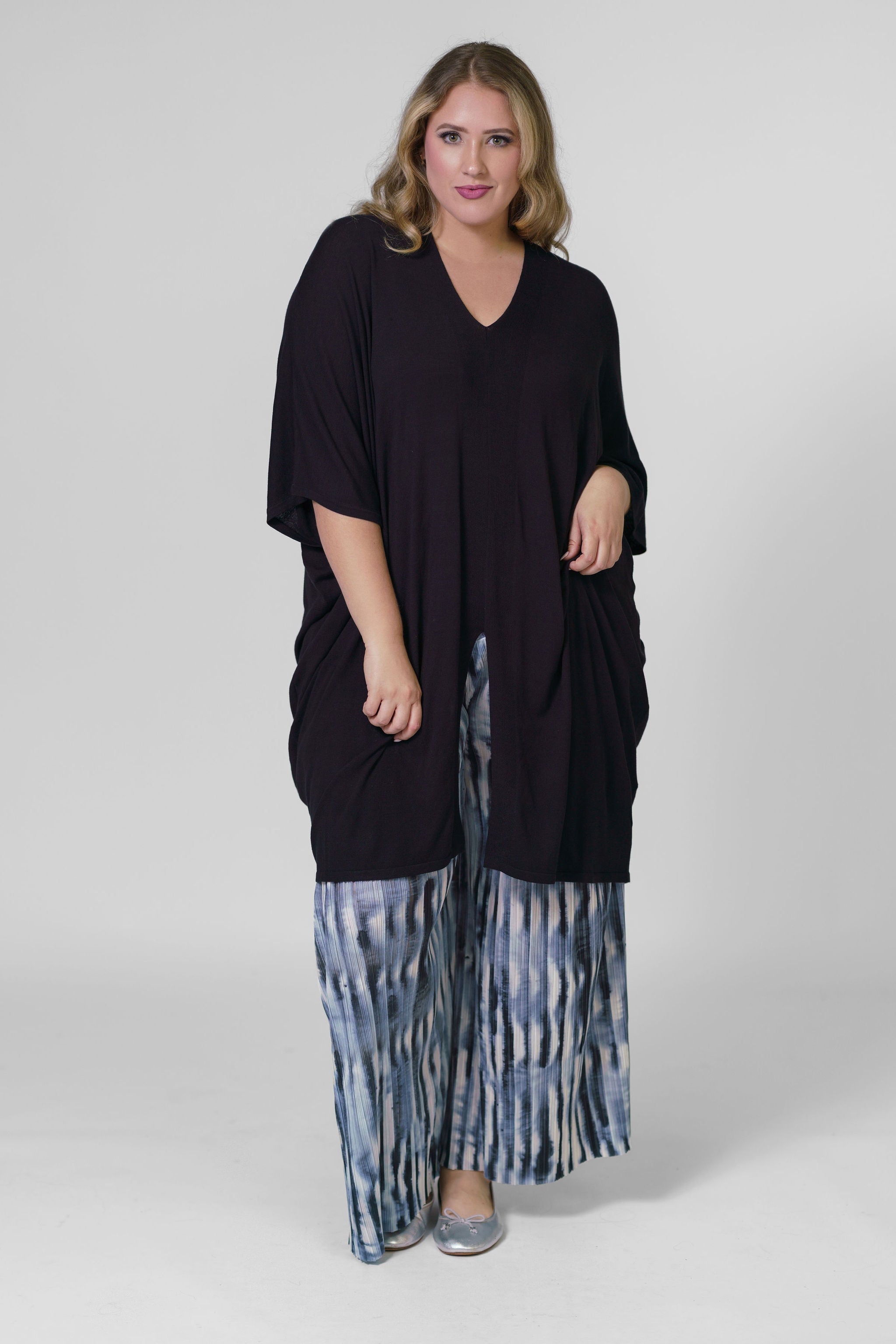 BLOOM KNIT TUNIC plus-size - AMOUR781