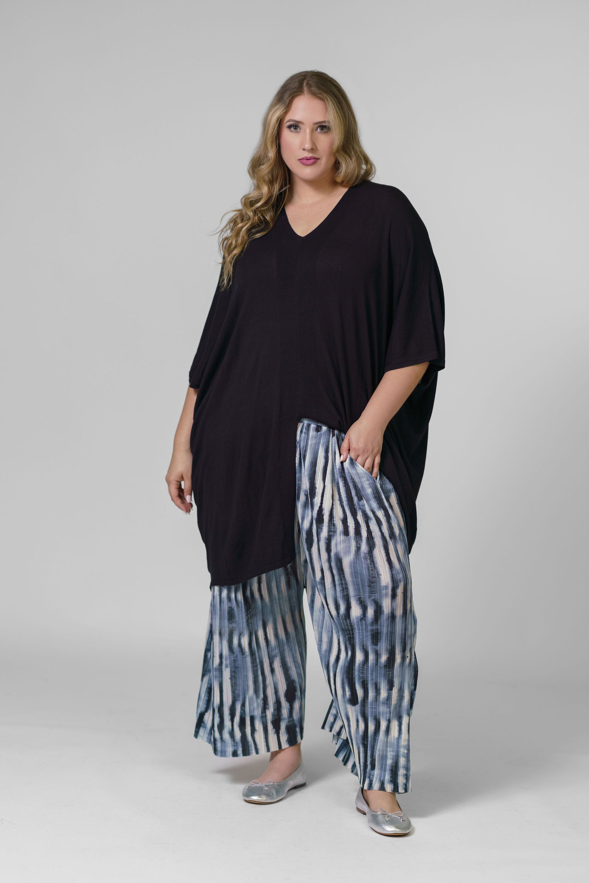 BLOOM KNIT TUNIC plus-size - AMOUR781