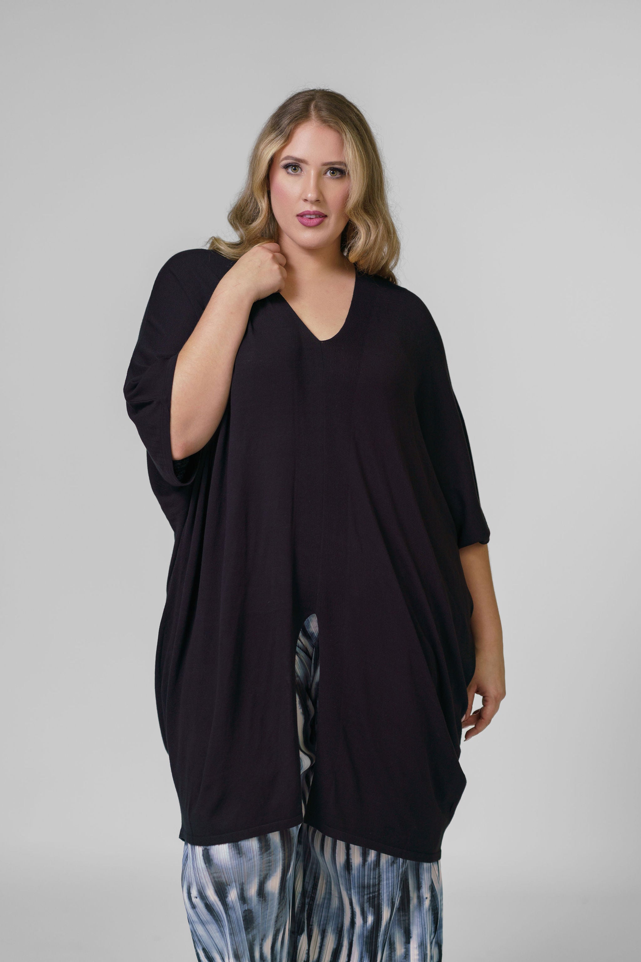 BLOOM KNIT TUNIC plus-size - AMOUR781