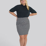 BLURRED DOT SKIRT plus-size - AMOUR781