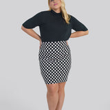 BLURRED DOT SKIRT plus-size - AMOUR781