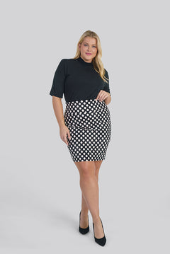 BLURRED DOT SKIRT plus-size - AMOUR781