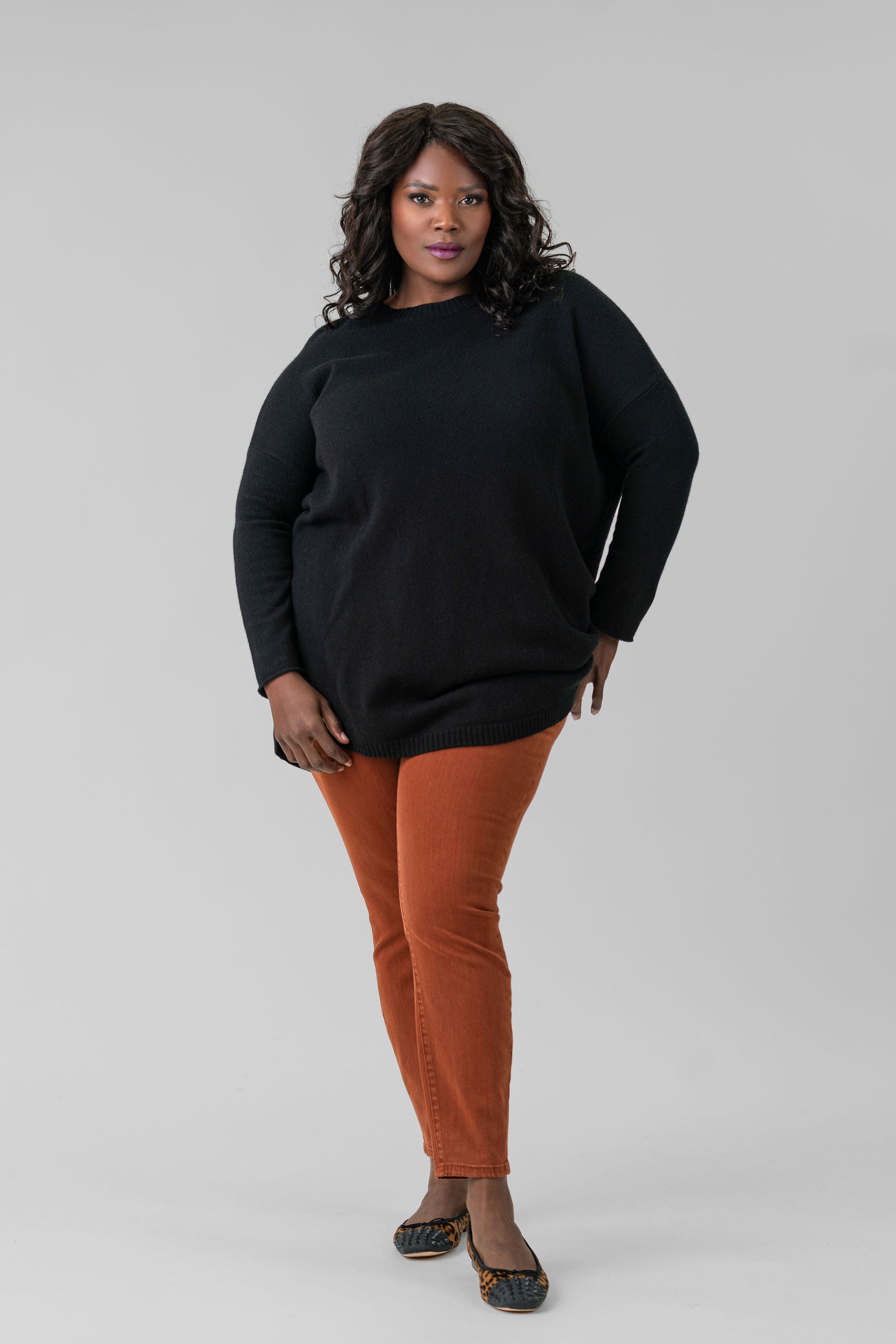 COCOON WOOL BLEND SWEATER plus-size - AMOUR781