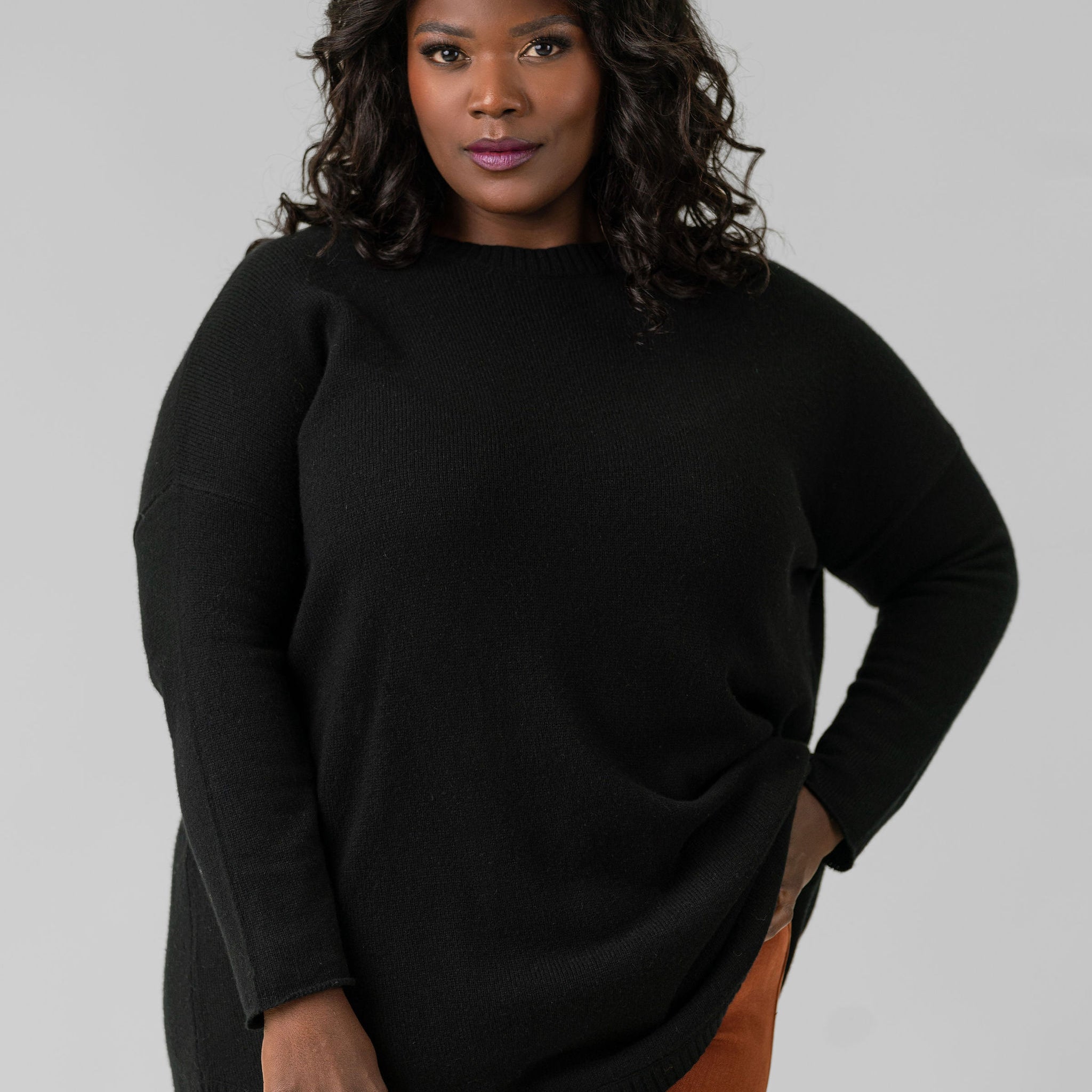 COCOON WOOL BLEND SWEATER plus-size - AMOUR781