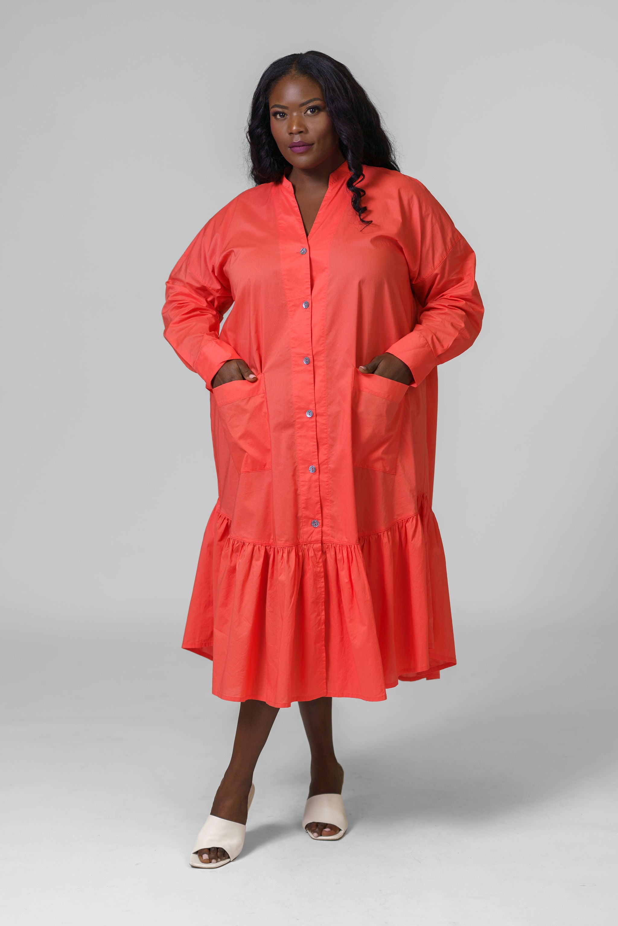 CORE COTTON DRESS plus-size - AMOUR781