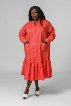 CORE COTTON DRESS plus-size - AMOUR781