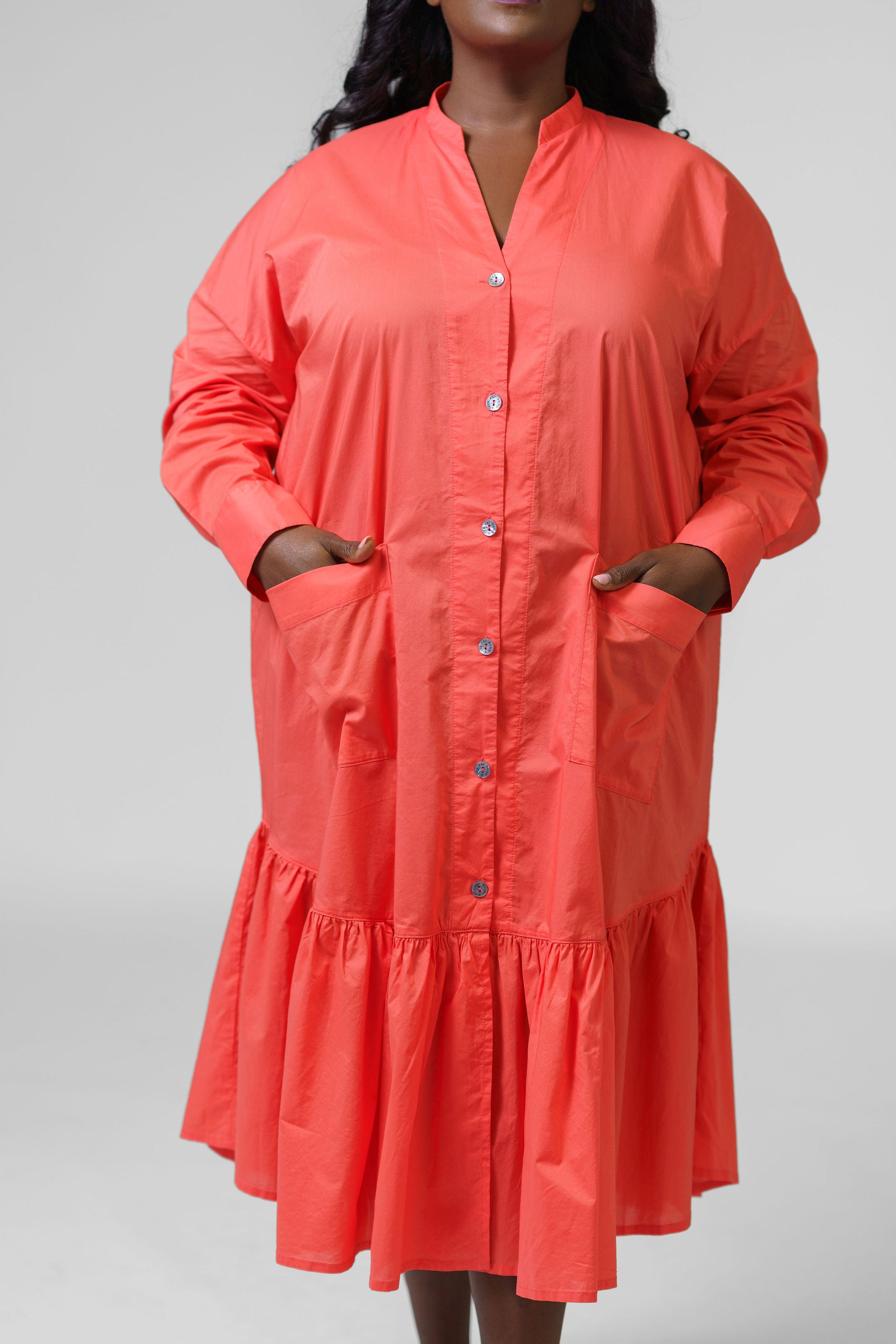 CORE COTTON DRESS plus-size - AMOUR781