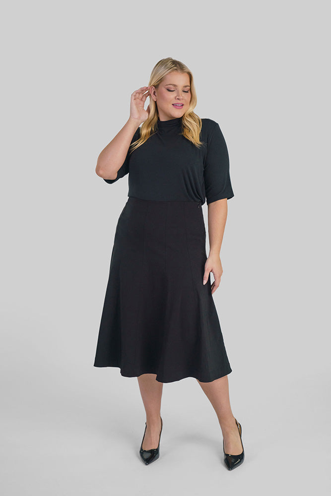 MAGIC STRETCH LONG SKIRT plus-size - AMOUR781