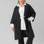 NAMI CREPE KIMONO JACKET plus-size - AMOUR781